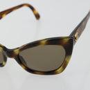 CHANEL Sonnenbrille Kunststoff Braun CC Auth 181241-7