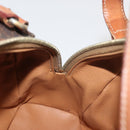 CELINE Macadam Canvas Hand Bag PVC Leather Brown Gold Auth 181253-17