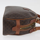 CELINE Macadam Canvas Hand Bag PVC Leather Brown Gold Auth 181253-4