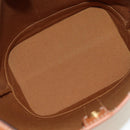 CELINE Triomphe Small Bucket Shoulder Bag PVC Black Gold Auth 181256M-10