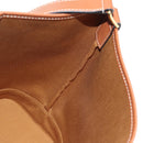 CELINE Triomphe Small Bucket Shoulder Bag PVC Black Gold Auth 181256M-20