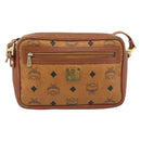 MCM Vicetos Logogram Shoulder Bag PVC Brown Gold Auth 181257-13