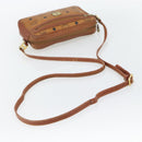 MCM Vicetos Logogram Shoulder Bag PVC Brown Gold Auth 181257-7