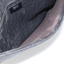 FENDI Zucca Canvas Hand Bag PVC Black Silver Auth 181259-19