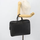 FENDI Zucca Canvas Hand Bag PVC Black Silver Auth 181259-21