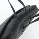 FENDI Zucca Canvas Hand Bag PVC Black Silver Auth 181259-6