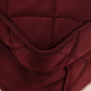 PRADA Shoulder Bag Nylon Bordeaux Silver Auth 181261M-15