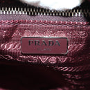 PRADA Shoulder Bag Nylon Bordeaux Silver Auth 181261M-22