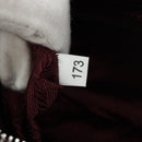 PRADA Shoulder Bag Nylon Bordeaux Silver Auth 181261M-11
