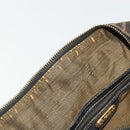 FENDI Zucca Canvas Hand Bag Black Brown Auth 181262-19