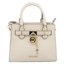 MICHAEL KORS Tote Bag Leather 2way White Gold Auth 181263A-13