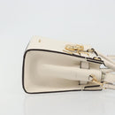 MICHAEL KORS Tote Bag Leather 2way White Gold Auth 181263A-3