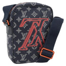 LOUIS VUITTON Monogram Ink Upside Down Danube PM Bag Navy M43678 LV Auth 181264-1