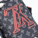LOUIS VUITTON Monogram Ink Upside Down Danube PM Bag Navy M43678 LV Auth 181264-17