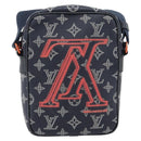 LOUIS VUITTON Monogram Ink Upside Down Danube PM Bag Navy M43678 LV Auth 181264-13