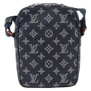 LOUIS VUITTON Monogram Ink Upside Down Danube PM Bag Navy M43678 LV Auth 181264-2