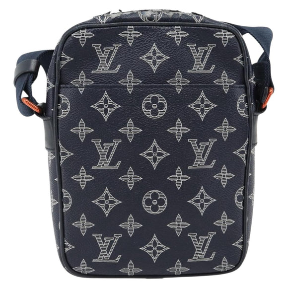 LOUIS VUITTON Monogram Ink Upside Down Danube PM Bag Navy M43678 LV Auth 181264