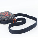 LOUIS VUITTON Monogram Ink Upside Down Danube PM Bag Navy M43678 LV Auth 181264-7