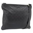 GUCCI GG Canvas Guccissima Bag Leather Dark Brown Silver 201446 Auth 181269-1