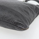GUCCI GG Canvas Guccissima Bag Leather Dark Brown Silver 201446 Auth 181269-12