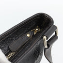 GUCCI GG Canvas Guccissima Bag Leather Dark Brown Silver 201446 Auth 181269-14