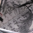GUCCI GG Canvas Guccissima Bag Leather Dark Brown Silver 201446 Auth 181269-16