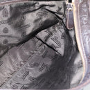 GUCCI GG Canvas Guccissima Bag Leather Dark Brown Silver 201446 Auth 181269-17