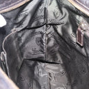GUCCI GG Canvas Guccissima Bag Leather Dark Brown Silver 201446 Auth 181269-18
