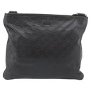 GUCCI GG Canvas Guccissima Bag Leather Dark Brown Silver 201446 Auth 181269-2