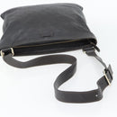 GUCCI GG Canvas Guccissima Bag Leather Dark Brown Silver 201446 Auth 181269-7