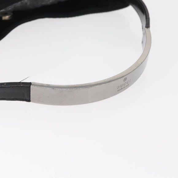GUCCI Schoudertas Canvas Zwart Zilver 001 3298 Auth 181270