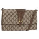 GUCCI GG Supreme Shoulder Bag PVC Beige Gold 904 02 050 Auth 181272-1