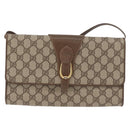 GUCCI GG Supreme Shoulder Bag PVC Beige Gold 904 02 050 Auth 181272-2