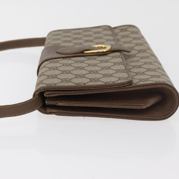 GUCCI GG Supreme Shoulder Bag PVC Beige Gold 904 02 050 Auth 181272