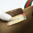 GUCCI GG Supreme Web Sherry Line Tote Bag PVC Beige Red 39 02 003 Auth 181273A-12