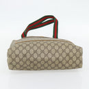 GUCCI GG Supreme Web Sherry Line Tote Bag PVC Beige Red 39 02 003 Auth 181273A-5