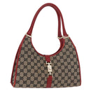 GUCCI GG Canvas Jackie Shoulder Bag Beige Gold 002 1067 2123 Auth 181276-1