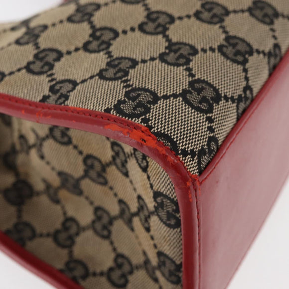 GUCCI GG Canvas Jackie Shoulder Bag Beige Gold 002 1067 2123 Auth 181276