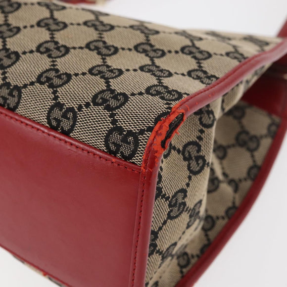 GUCCI GG Canvas Jackie Shoulder Bag Beige Gold 002 1067 2123 Auth 181276