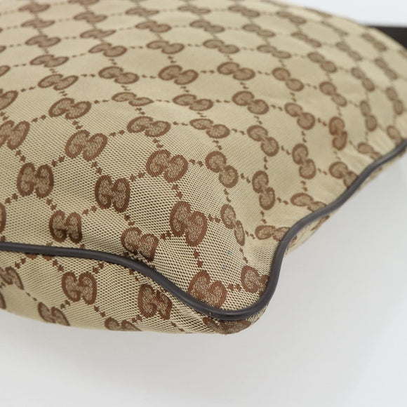 GUCCI GG Canvas Umhängetasche Beige Silber 132907 Auth 181277