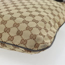 GUCCI GG Canvas Umhängetasche Beige Silber 132907 Auth 181277-16