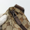 GUCCI GG Canvas Umhängetasche Beige Silber 132907 Auth 181277-9