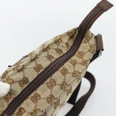 GUCCI GG Canvas Umhängetasche Beige Silber 132907 Auth 181277-6