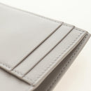 CELINE Triomphe Wallet Leather Beige Gold Auth 181278M-20