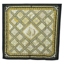HERMES Carre 90 Scarf Silk ”MARE NOSTRUM” Black Auth 181284V-11