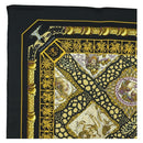 HERMES Carre 90 Scarf Silk ”MARE NOSTRUM” Black Auth 181284V-2