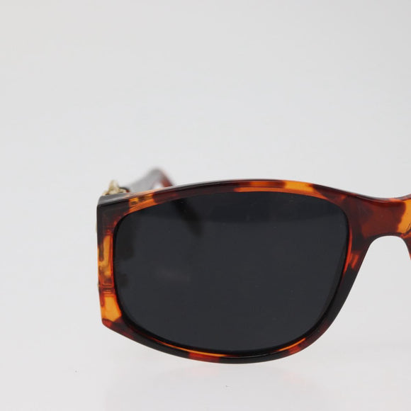 CHANEL COCO Mark Sonnenbrille Kunststoff Braun Gold CC Auth 181291M