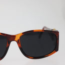 CHANEL COCO Mark Sonnenbrille Kunststoff Braun Gold CC Auth 181291M-4