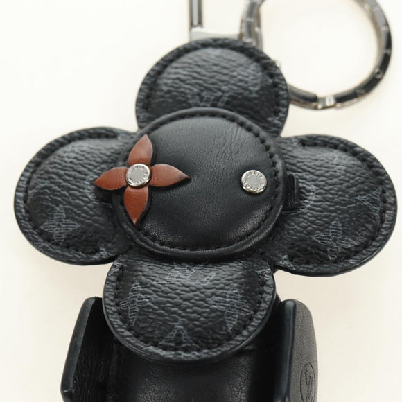 LOUIS VUITTON Monogram Eclipse Porte Cles de Vivienne Charm MP1998 Auth 181294M