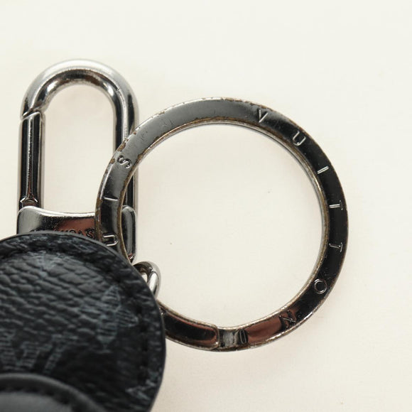LOUIS VUITTON Monogram Eclipse Porte Cles de Vivienne Charm MP1998 Auth 181294M